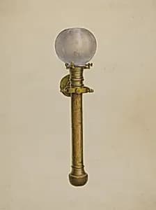Gimble Candle Lamp by James M. Lawson and Gordon Saltar