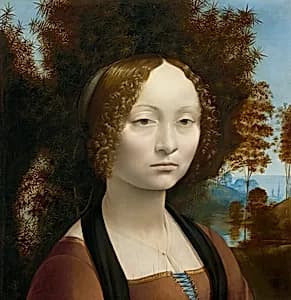 Ginevra de' Benci [obverse] by Leonardo da Vinci