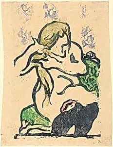 Girl Combing Her Hair by Louis Valtat