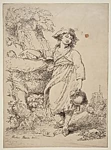 Girl with a Pitcher by Mather Brown