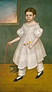 Girl with Kitten by Joseph Goodhue Chandler