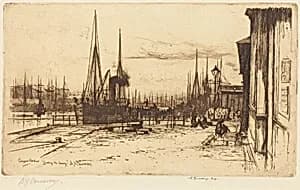 Glasgow Harbor by David Young Cameron