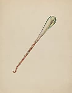 Glass Button Hook by Francis Law Durand