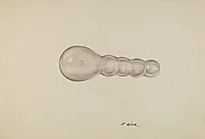 Glass Darning Ball by Paul Ward