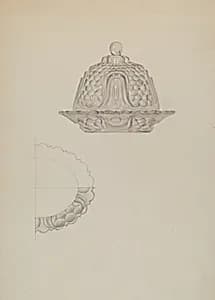 Glass Honey Dish by John N. Vogel