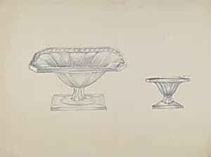 Glass Nut Dishes by Beulah Bradleigh