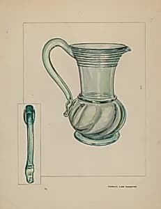 Glass Pitcher by Francis Law Durand