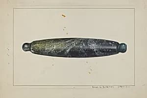 Glass Rolling Pin by Amos C. Brinton
