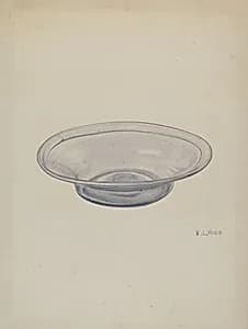 Glass Sauce Dish by V.L. Vance