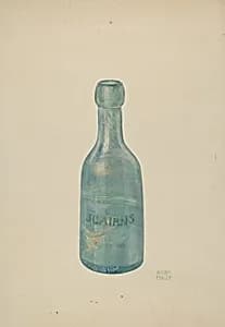 Glass Soda Bottle by Bisby Finley