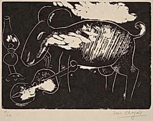 Goat with a Violin by Marc Chagall