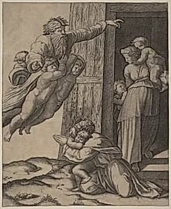 God Appearing to Noah by Marcantonio Raimondi after Raphael