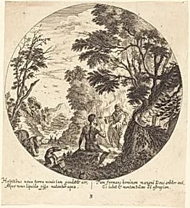 God Creating Man by Georg Andreas Wolfgang the Elder