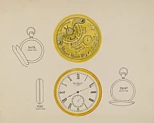 Gold Watch and Frame by Harry G. Aberdeen