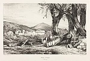 Gorge de Royat, Auvergne by Eugène Isabey