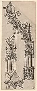Gothic Letter "d" by German 15th Century