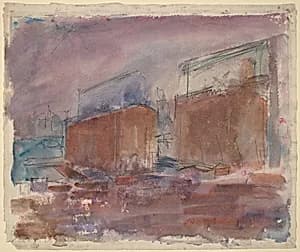 Grain Elevators at Weehawken by John Marin