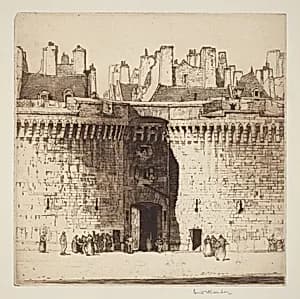 Grande Porte, St. Malo by Louis Conrad Rosenberg