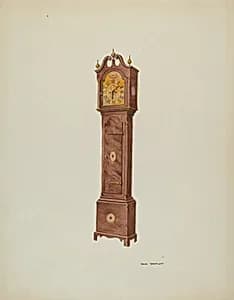 Grandfather Clock, Angular View by Dana Bartlett