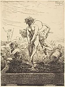 Grape Harvest by François-Nicolas Chifflart