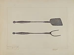 Griddlecake Turner and Fork by Edward L. Loper