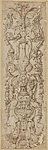 Grotesque with a Satyr by Italian 16th Century