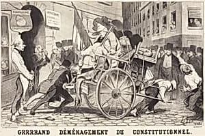 Grrrrand Déménagement du Constitutionnel by Honoré Daumier