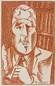 Guillaume Apollinaire by Louis Casimir Ladislas Marcoussis