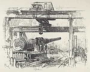 Gun-Testing by Joseph Pennell