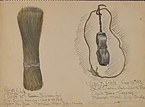 Hairbrush and Beard Tweezers by George B. Wally