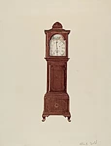 Hall Clock (Miniature) by Albert Gold