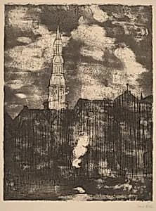 Hamburg, Saint Catherine's Church by Emil Nolde