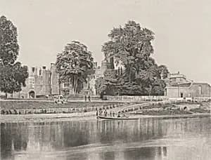 Hampton Court on Thames by Roger Fenton