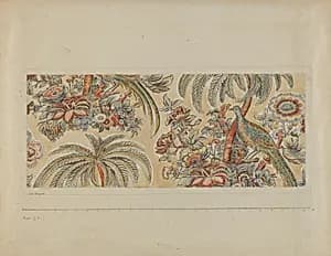 Hand Blocked Chintz by Edith Magnette