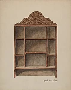 Hand Carved Cabinet by Ethel Dougan