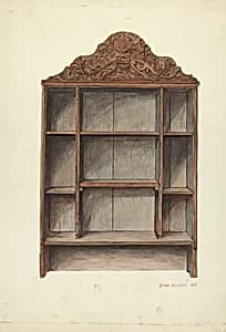 Hand Carved Cabinet by Ethel Dougan