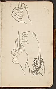 Handstudien (Hands) [p. 62] by Max Beckmann