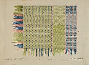 Handwoven Coverlet by Maud Schmid