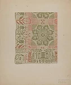 Handwoven Coverlet by M. Louise Kent