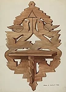 Hanging Wall Shelf by Majel G. Claflin