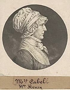 Hannah Carrington Cabell by Charles B. J. Févret de Saint-Mémin