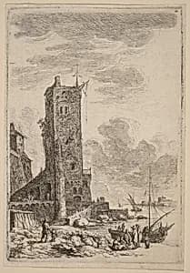 Harbor at Livorno by Franz Edmund Weirotter