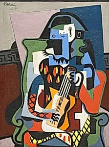 Harlequin Musician by Pablo Picasso