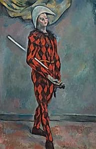 Harlequin by Paul Cezanne