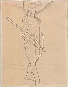 Harlequin by Juan Gris after Paul Cezanne