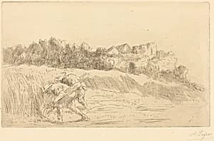 Harvesters (Les moissoneurs) by Alphonse Legros