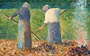 Haymakers at Montfermeil by Georges Seurat