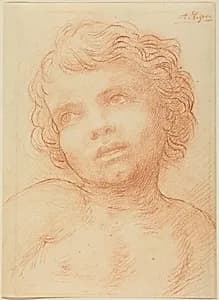 Head of a Child by Alphonse Legros