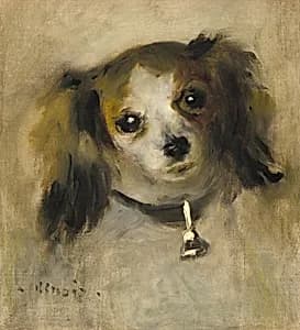 Head of a Dog by Auguste Renoir