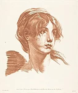 Head of a Girl by Louise Rosalie Hémery after Jean-Baptiste Greuze